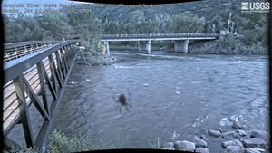 Latest image for the Colorado River above Roaring Fork River at Glenwood Springs, CO